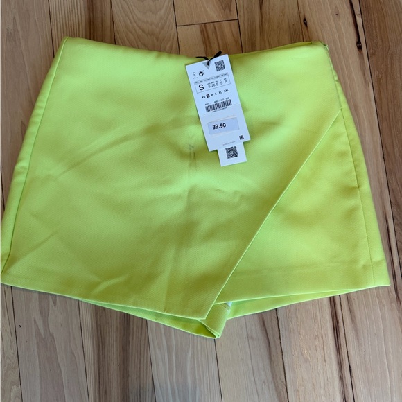 Zara Pants - Zara Neon Skort! Size Small! NWT!